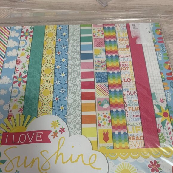 Echo Park "I Love You Sunshine" Papercrafting Scrapbooking Junk Journaling Kit - Picture 7 of 7